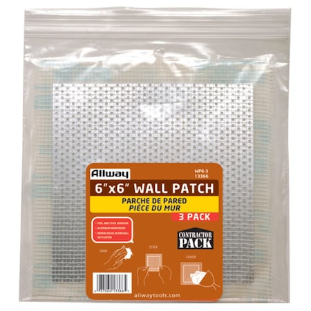 WALL PATCH 6X6 3PK